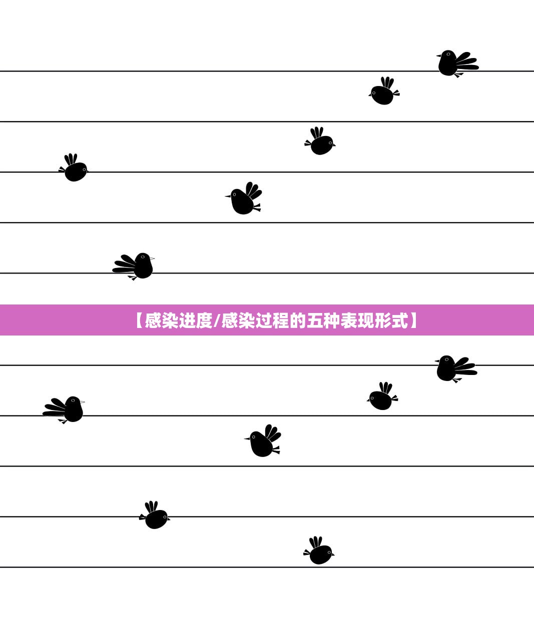 【感染进度/感染过程的五种表现形式】