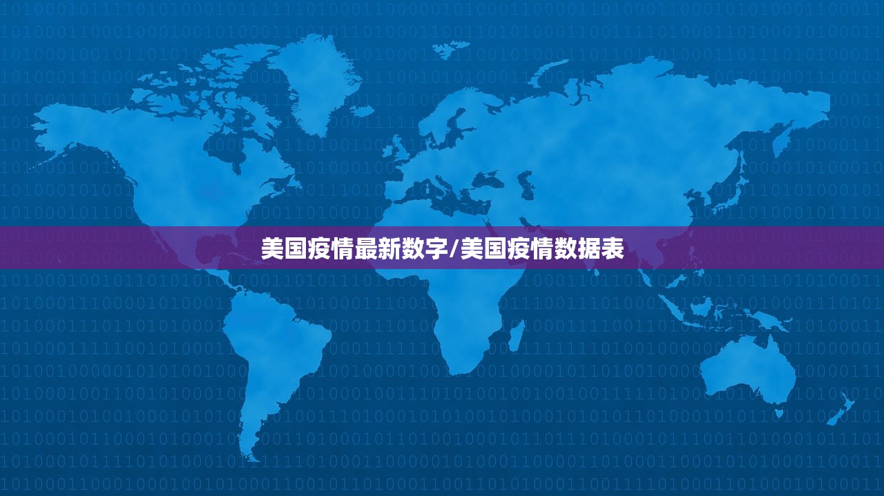 美国疫情最新数字/美国疫情数据表
