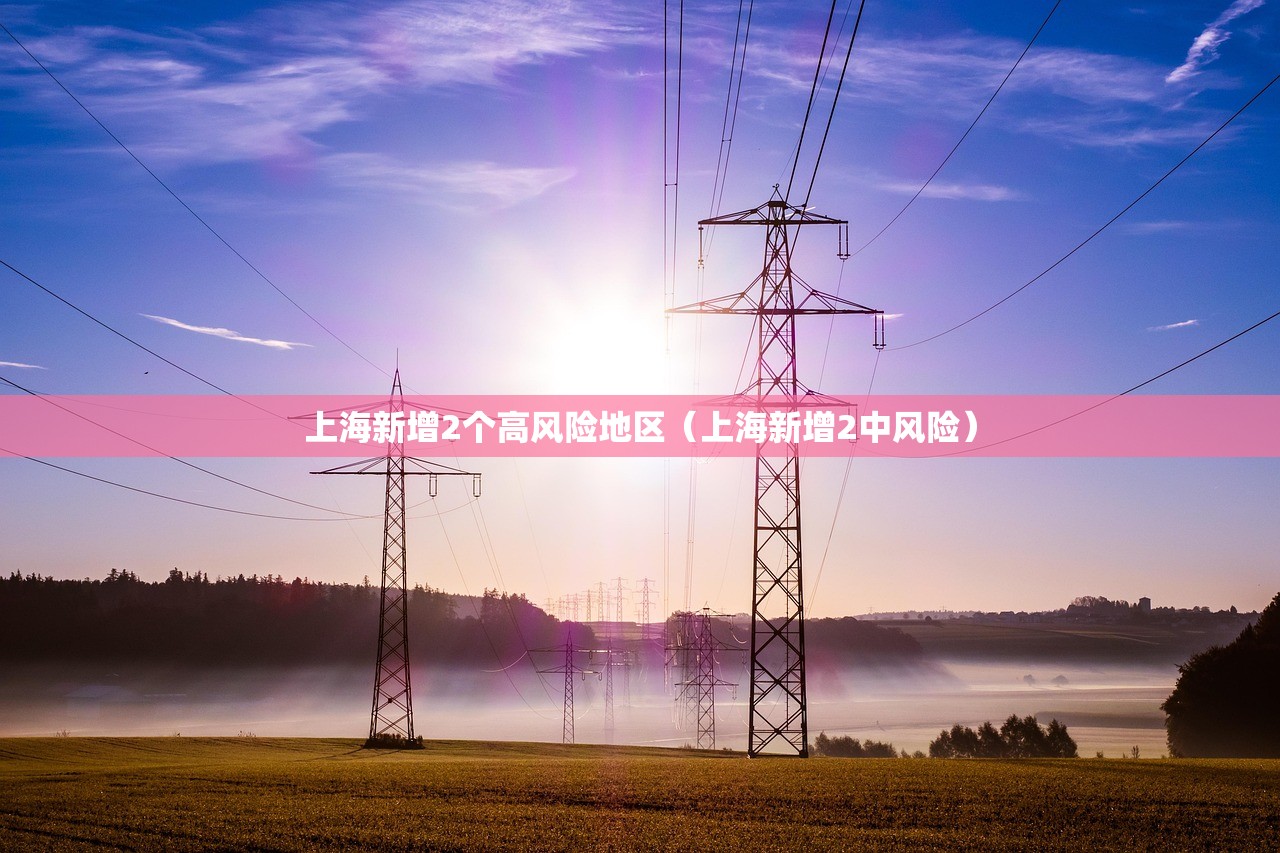 上海新增2个高风险地区（上海新增2中风险）