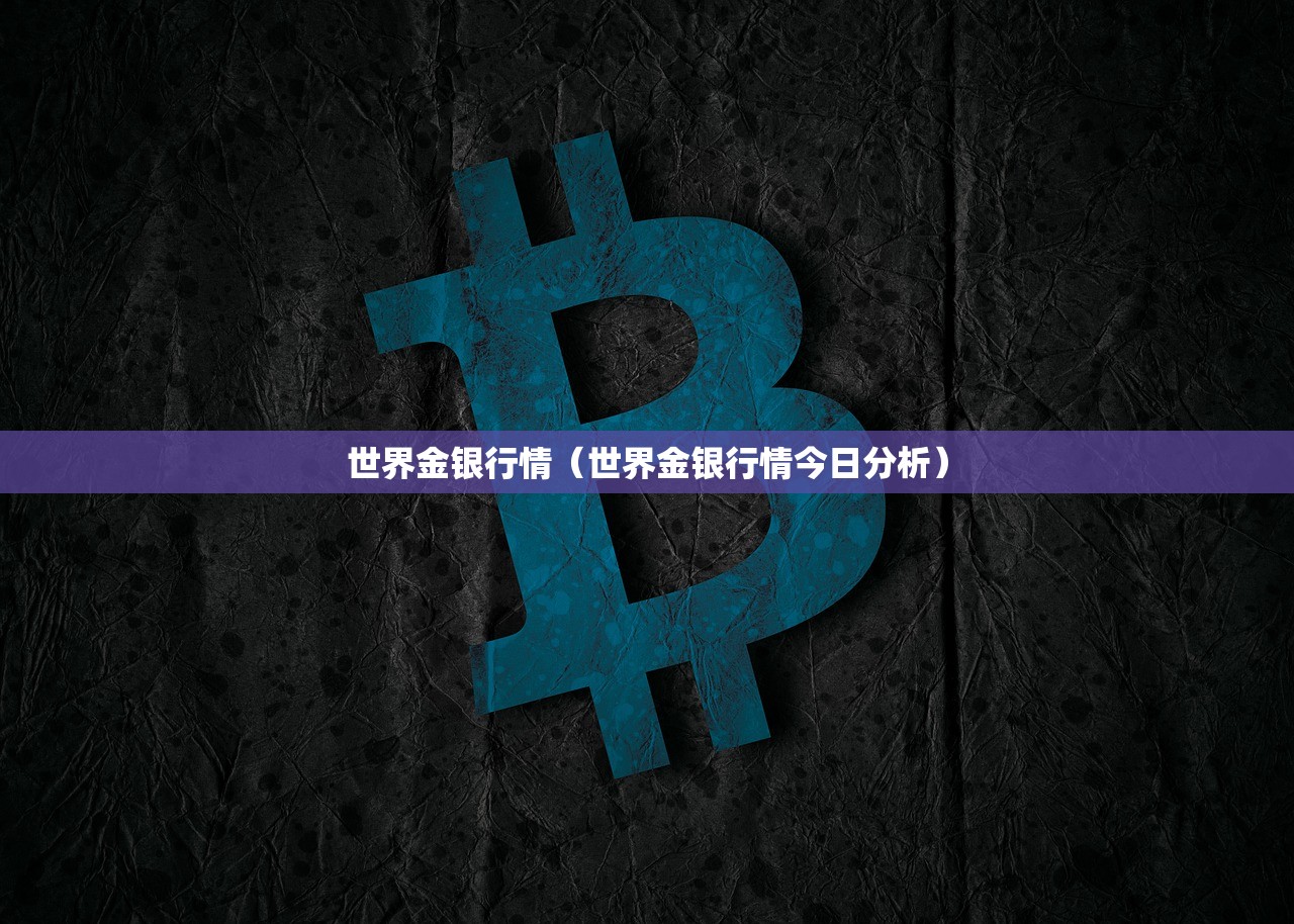 世界金银行情（世界金银行情今日分析）