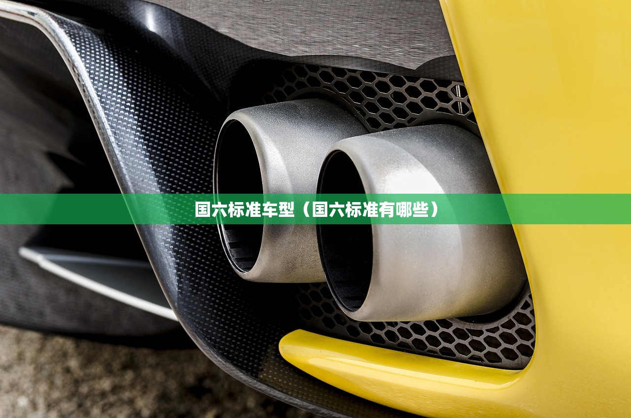 国六标准车型（国六标准有哪些）