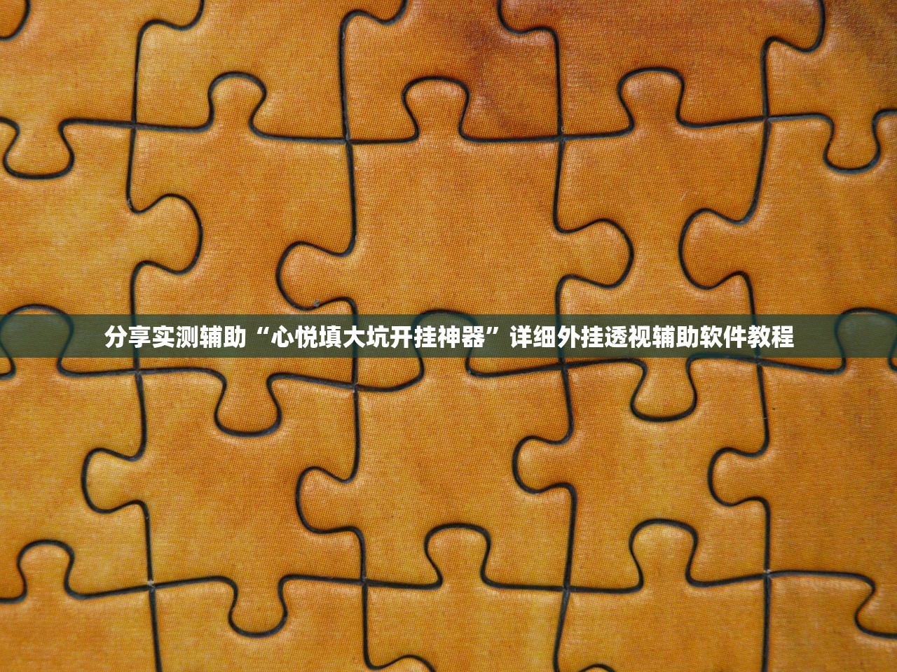 分享实测辅助“心悦填大坑开挂神器	”详细外挂透视辅助软件教程