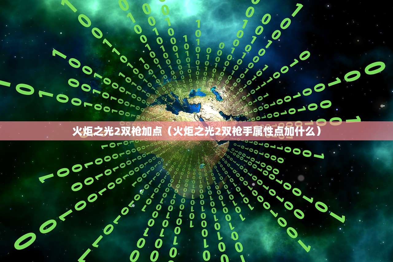 火炬之光2双枪加点（火炬之光2双枪手属性点加什么）