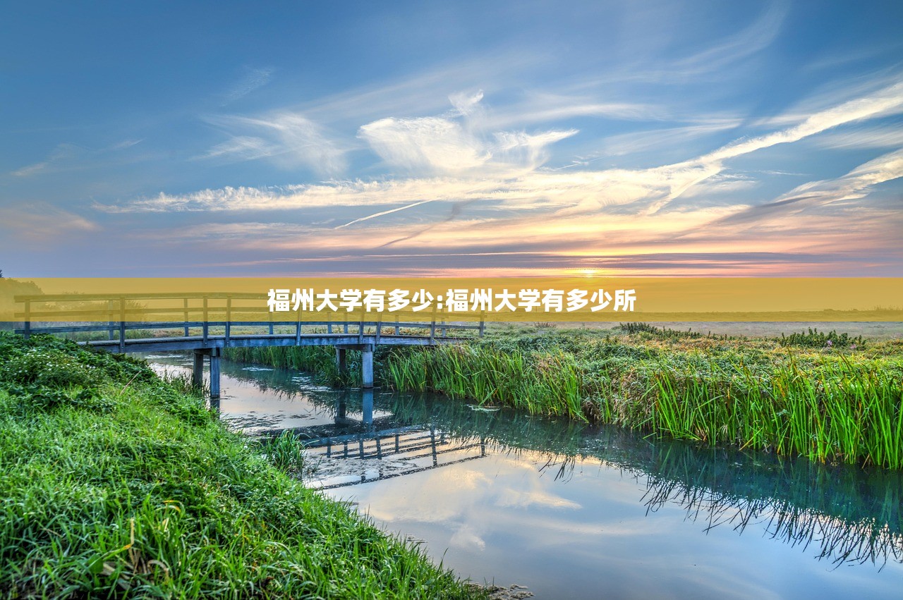 福州大学有多少:福州大学有多少所