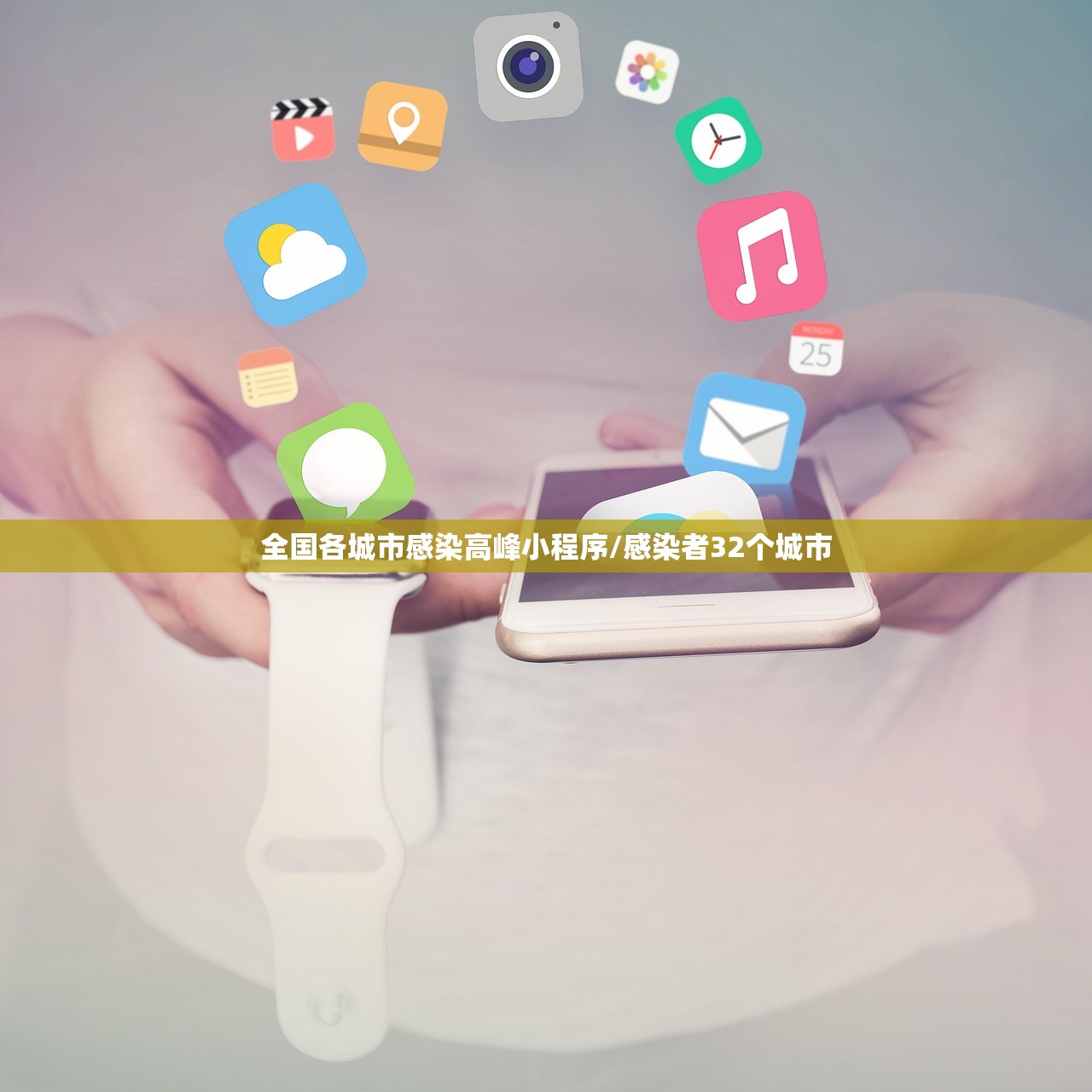 全国各城市感染高峰小程序/感染者32个城市