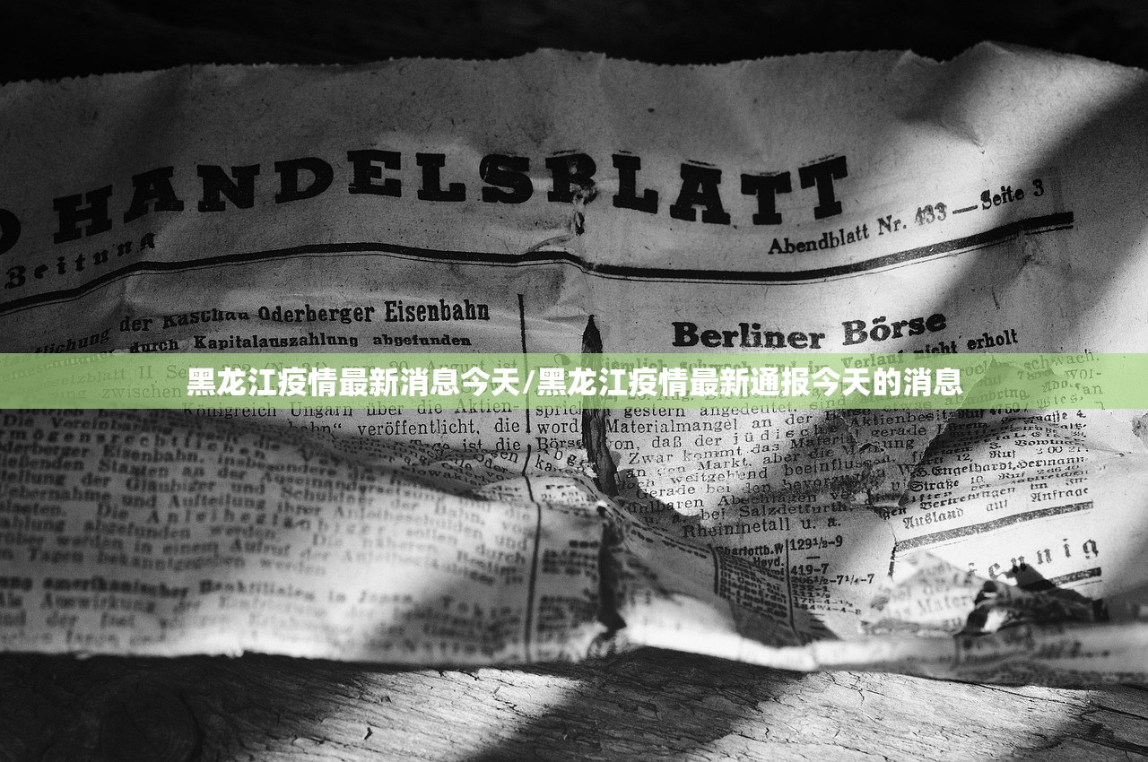 黑龙江疫情最新消息今天/黑龙江疫情最新通报今天的消息 黑龙江疫情最新消息今天/黑龙江疫情最新通报今天的消息