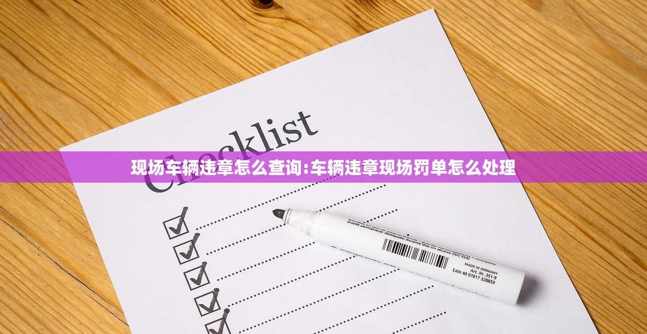 现场车辆违章怎么查询:车辆违章现场罚单怎么处理