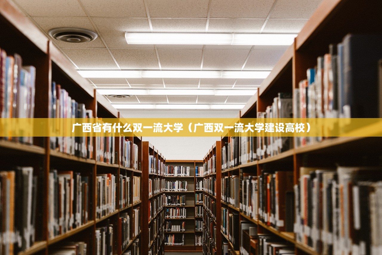 广西省有什么双一流大学（广西双一流大学建设高校）