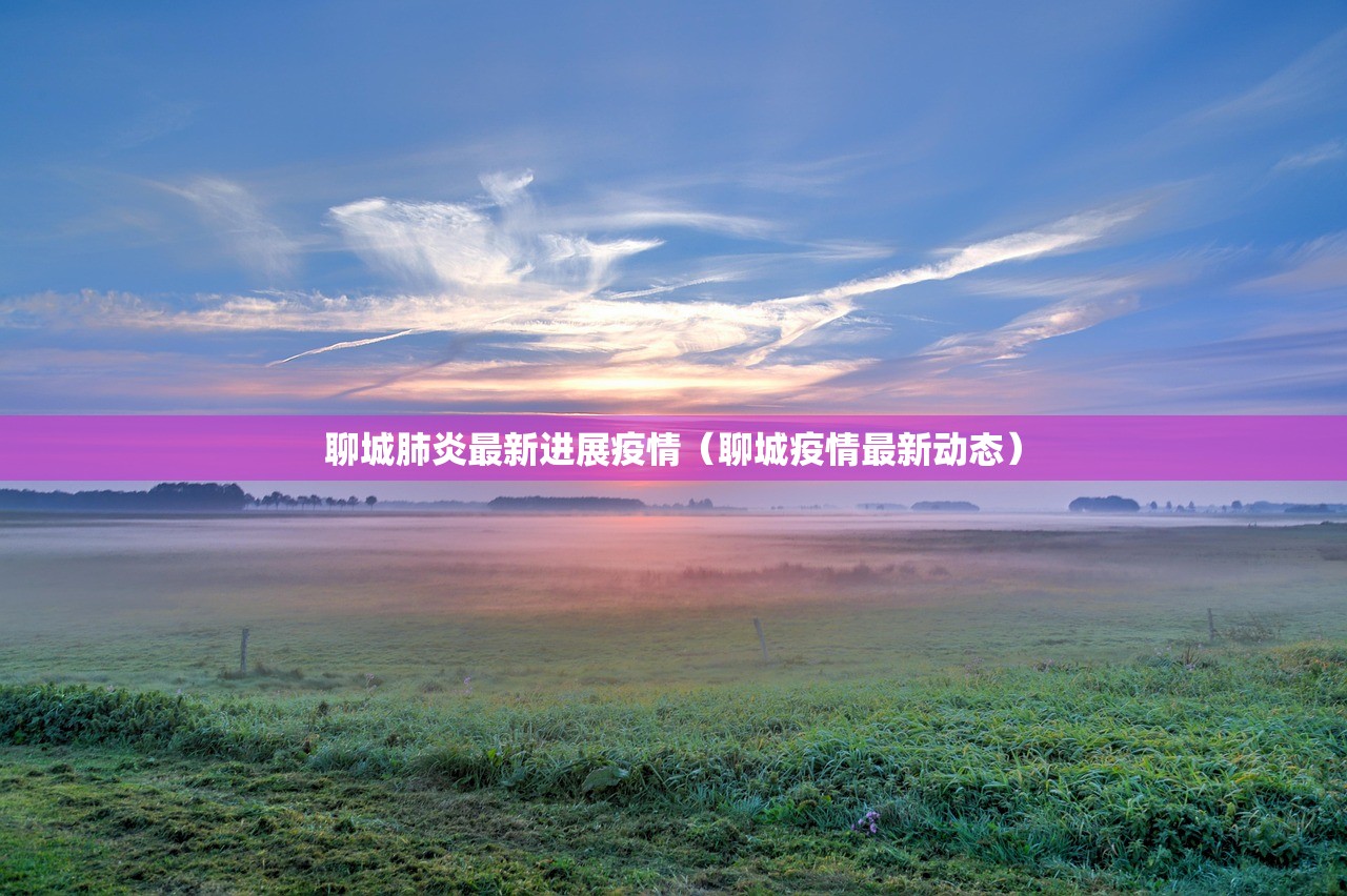 聊城肺炎最新进展疫情（聊城疫情最新动态）