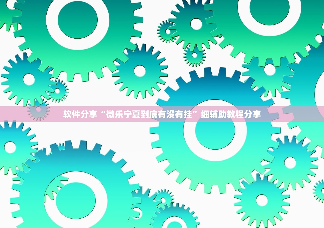 软件分享“微乐宁夏到底有没有挂”细辅助教程分享