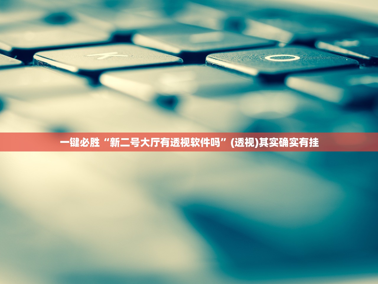 一键必胜“新二号大厅有透视软件吗”(透视)其实确实有挂