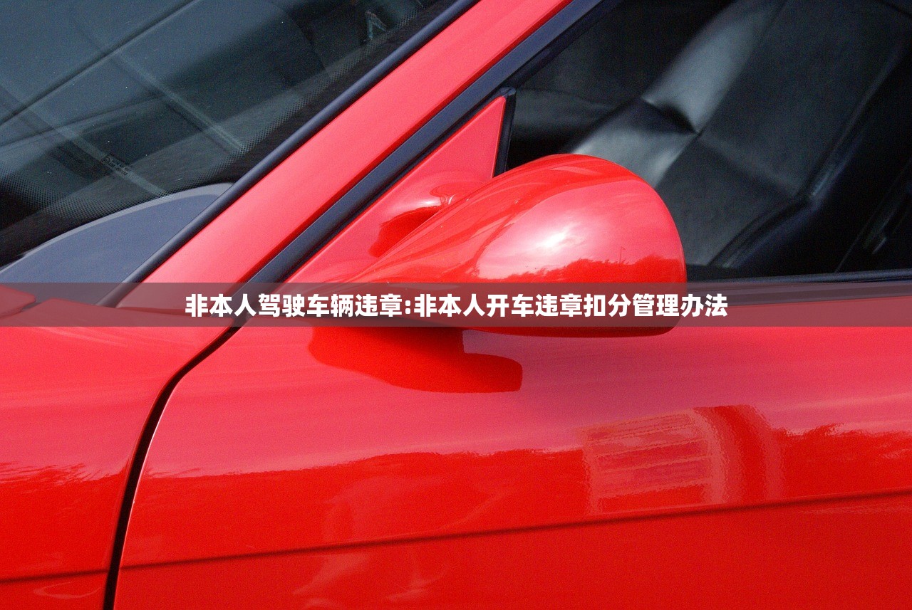 非本人驾驶车辆违章:非本人开车违章扣分管理办法 非本人驾驶车辆违章:非本人开车违章扣分管理办法